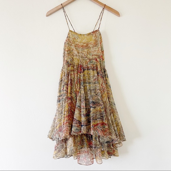 RAGA Dresses & Skirts - RAGA Golden Haze Cross Back Mini Dress